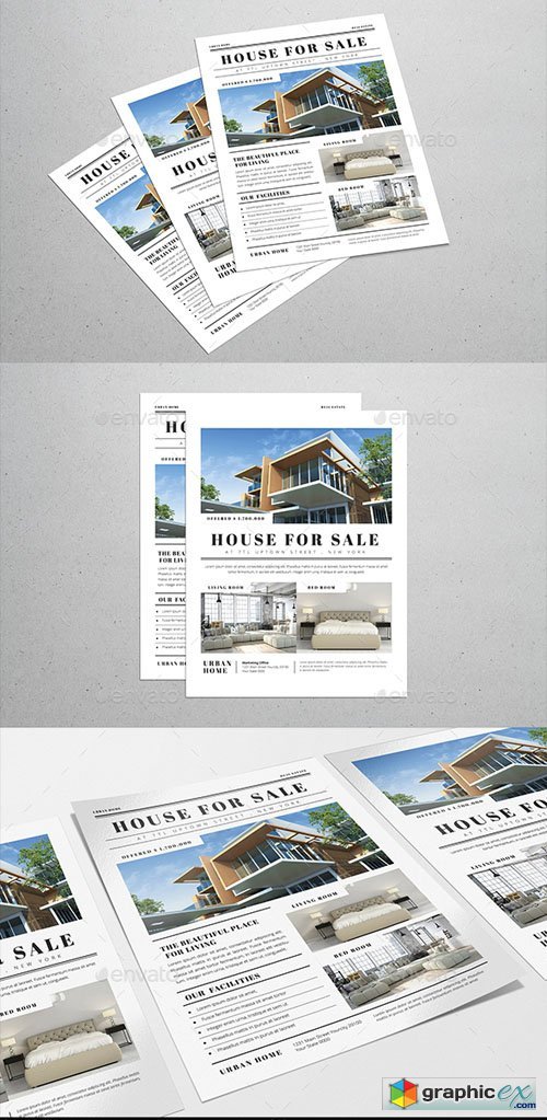 Simple Newspaper Real Estate Flyer
