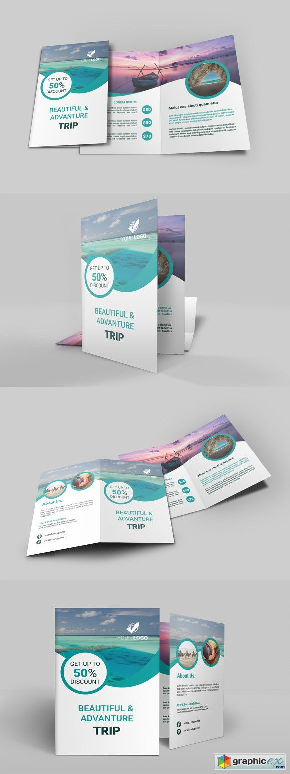 Travel Agency Bi Fold Brochure