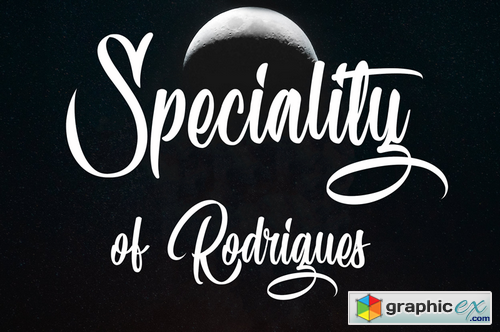 Speciality of Rodrigues Font