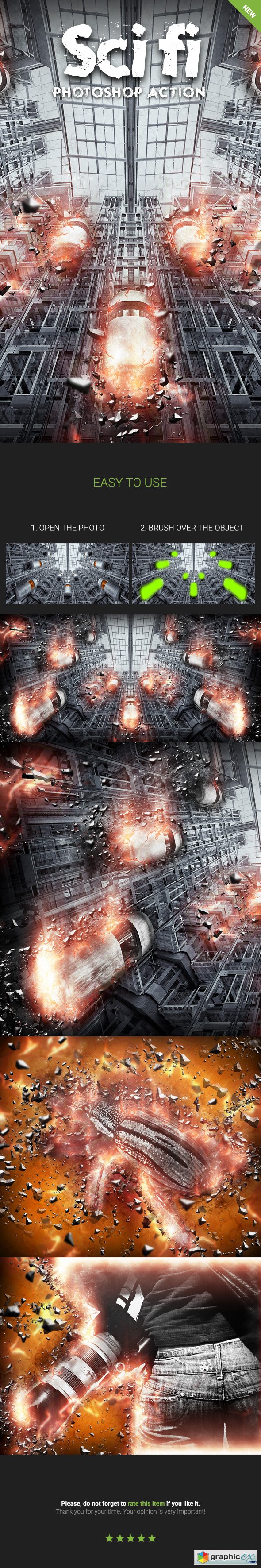 sci fi photoshop action free download