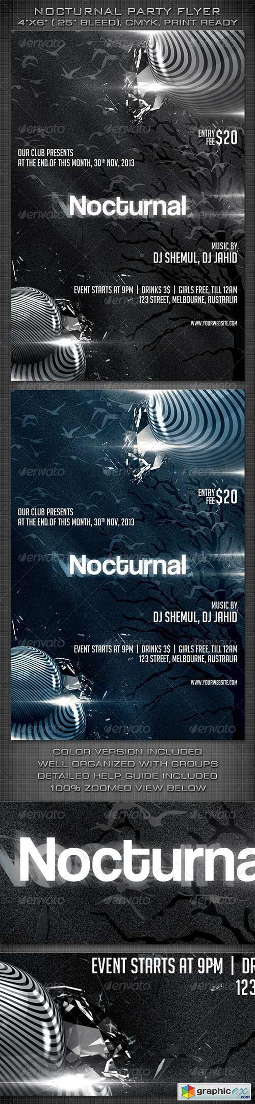 Nocturnal Party Flyer