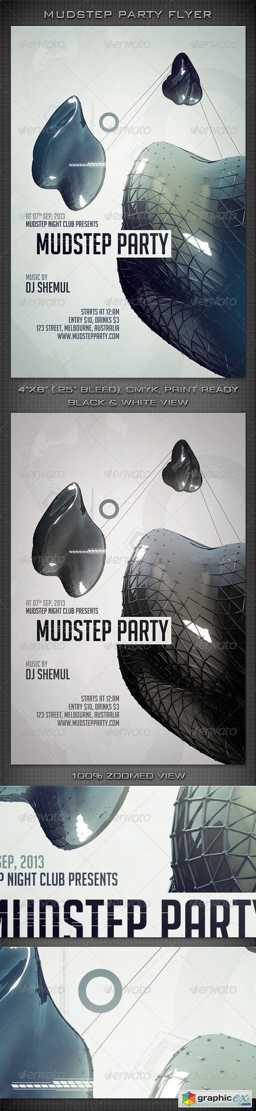 Mudstep Party Flyer