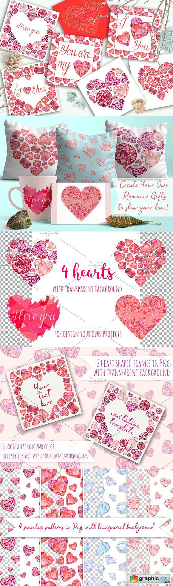 Love Cards Invitations Backgrounds