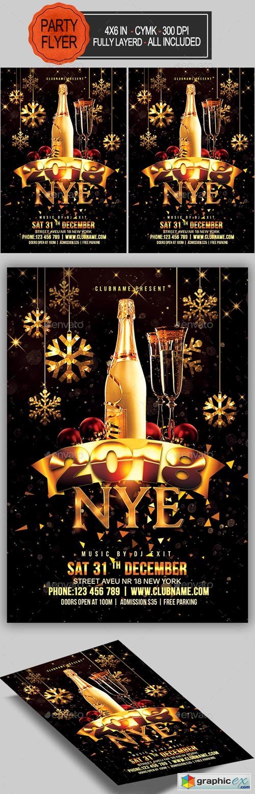 New Year Party Flyer 20831356