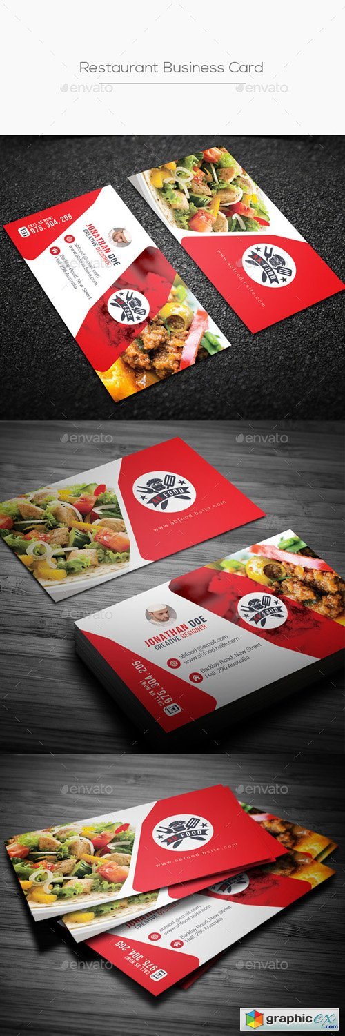 Restaurant Business Card 20824578