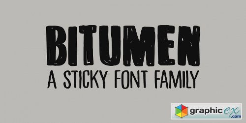 Bitumen Font Family - 4 Fonts