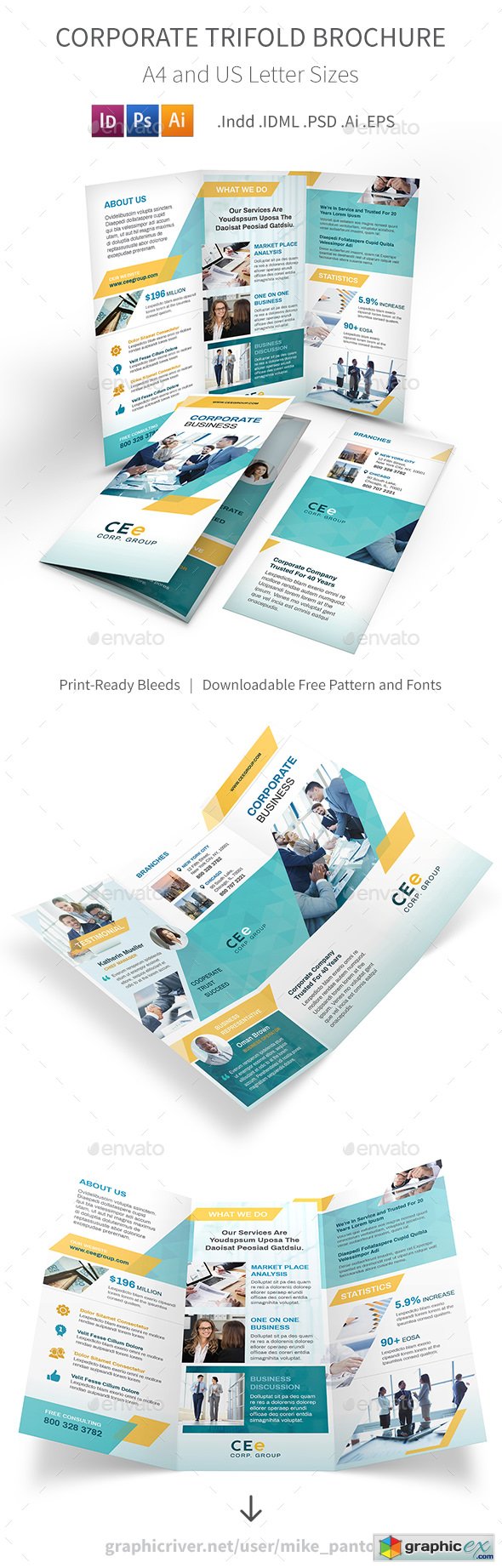 Corporate Business Trifold Brochure 5