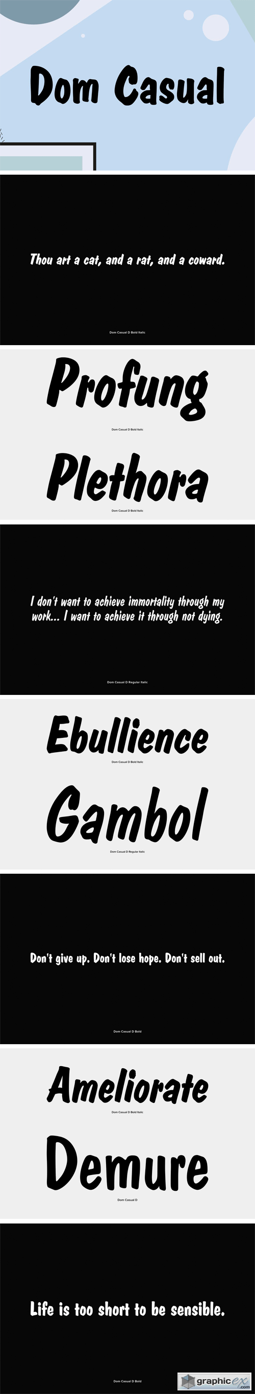 Dom Casual Font Family