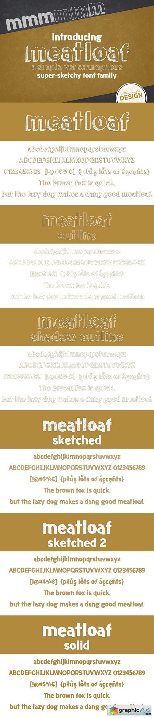 Meatloaf Font Family