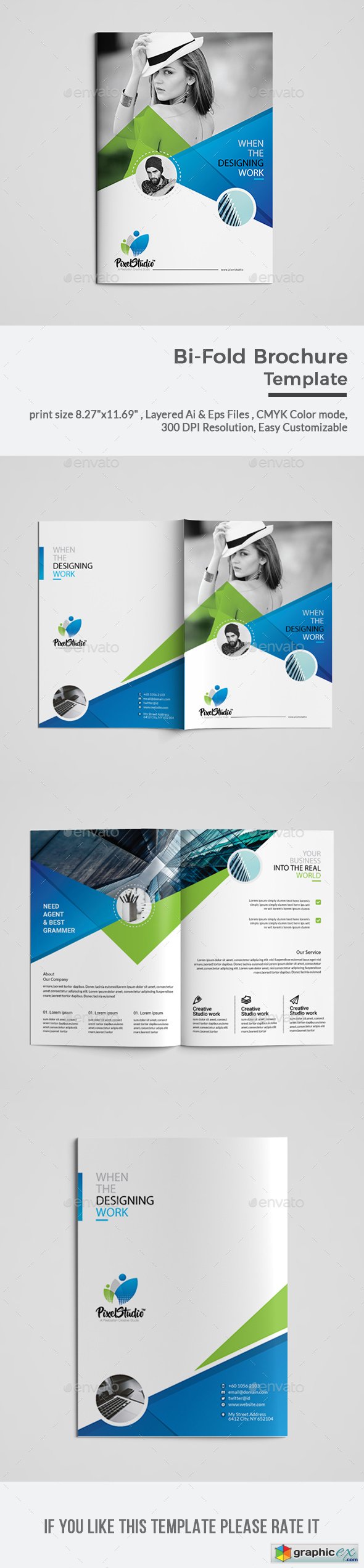 Bi-Fold Brochure Template 20852208