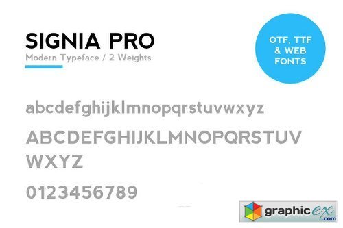 SIGNIA Pro Modern Typeface + WebFont