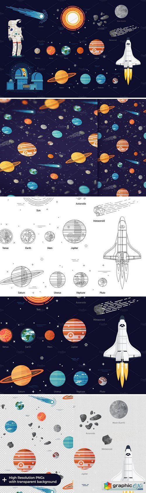 Space Exploration Set + Pattern