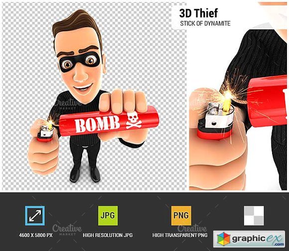 3D Thief Lighting Dynamite