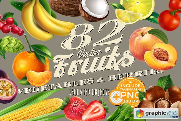 82 Fruits, Berries and Vegetables
