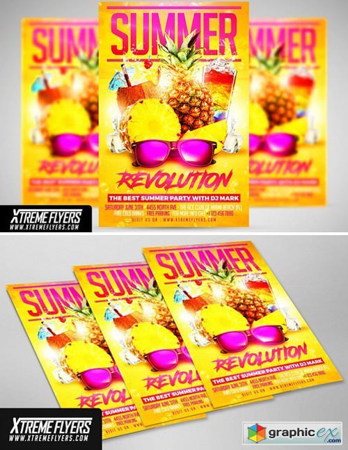 Summer Party Flyer Template 1815370
