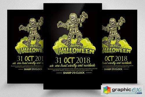 Horror Halloween Flyer Templates