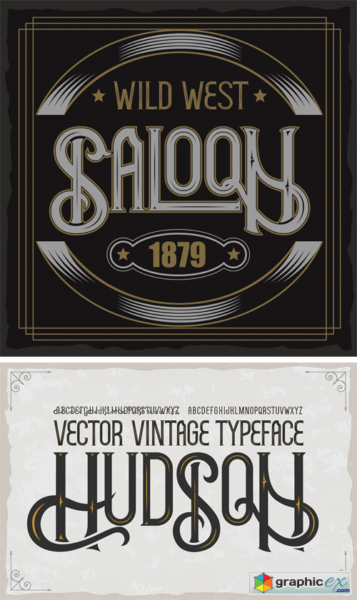 Vintage Font "Hudson"