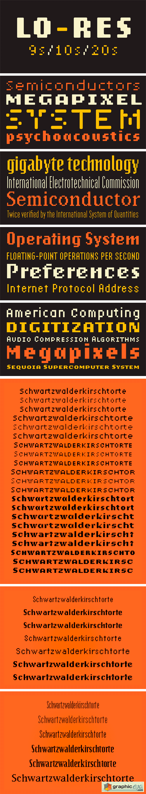 Lo-Res Font Family