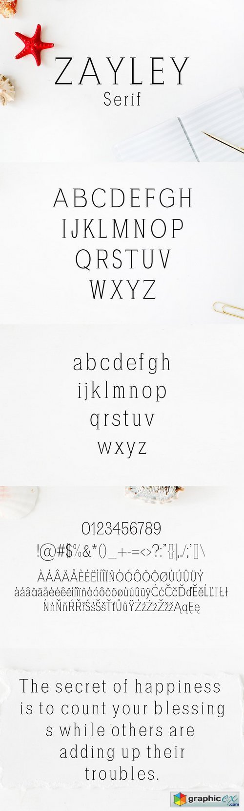 Zayley Serif Regular Font