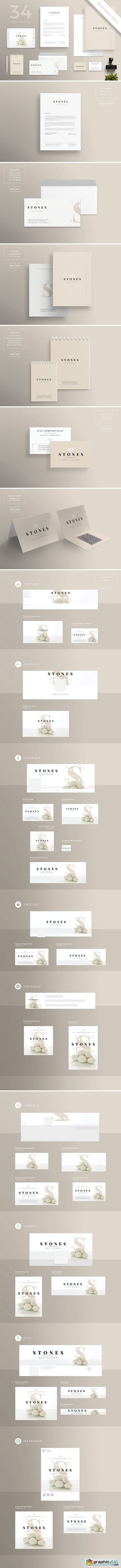 Branding Pack | Stones Spa