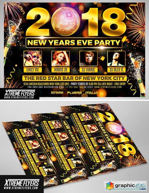 New Years Eve Flyer Template