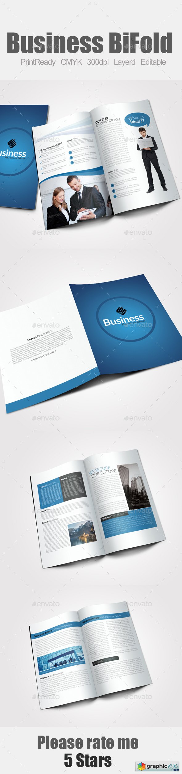 8 Pages Business Bifold Brochure