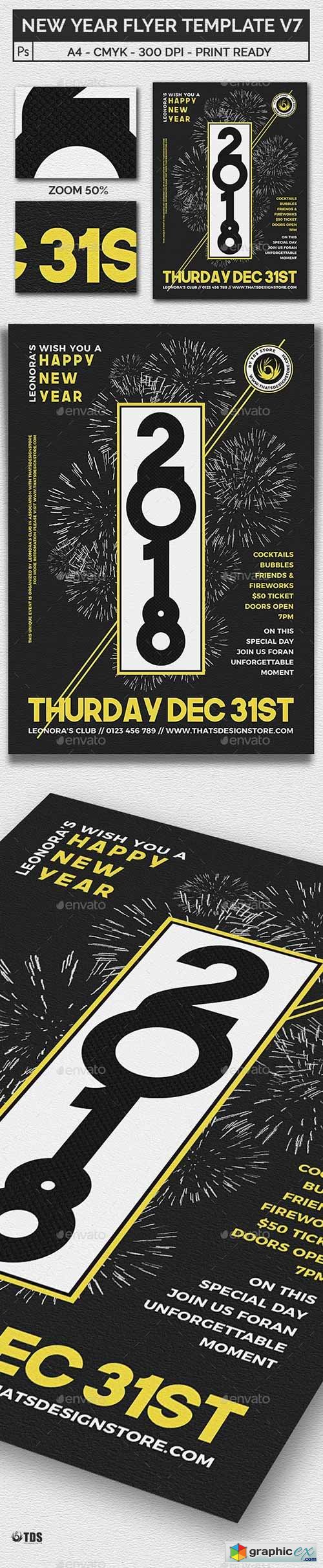New Year Flyer Template V7