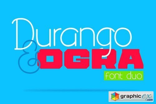 Durango & Ogra Font Duo Font Family - 2 Fonts