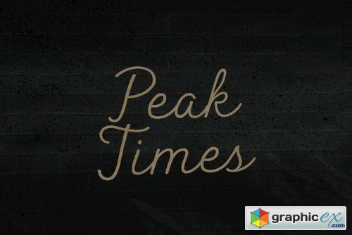 Peak Times Font