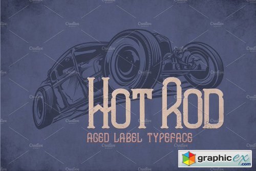 Hot Rod Modern Label Typeface