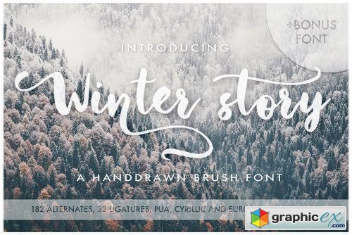Winter Story Font Family - 2 Fonts