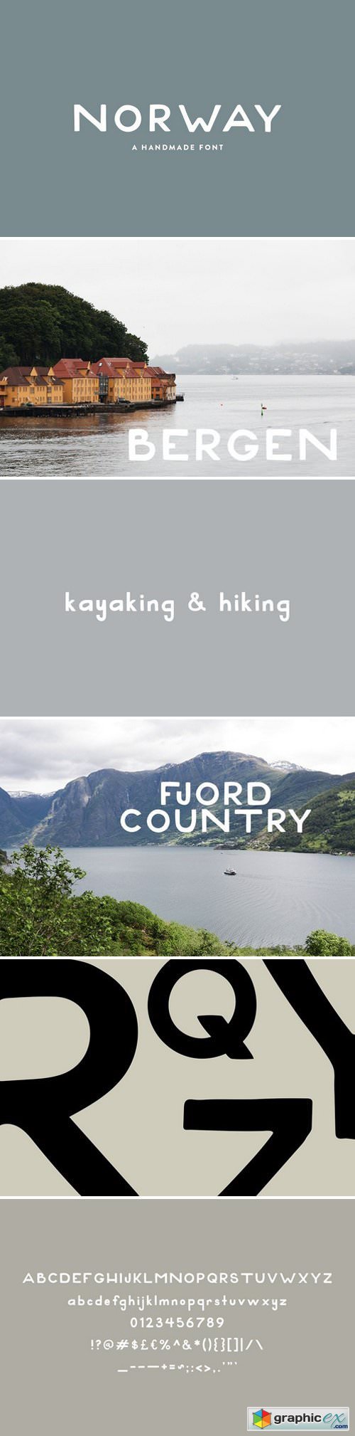 Norway / hand lettered font