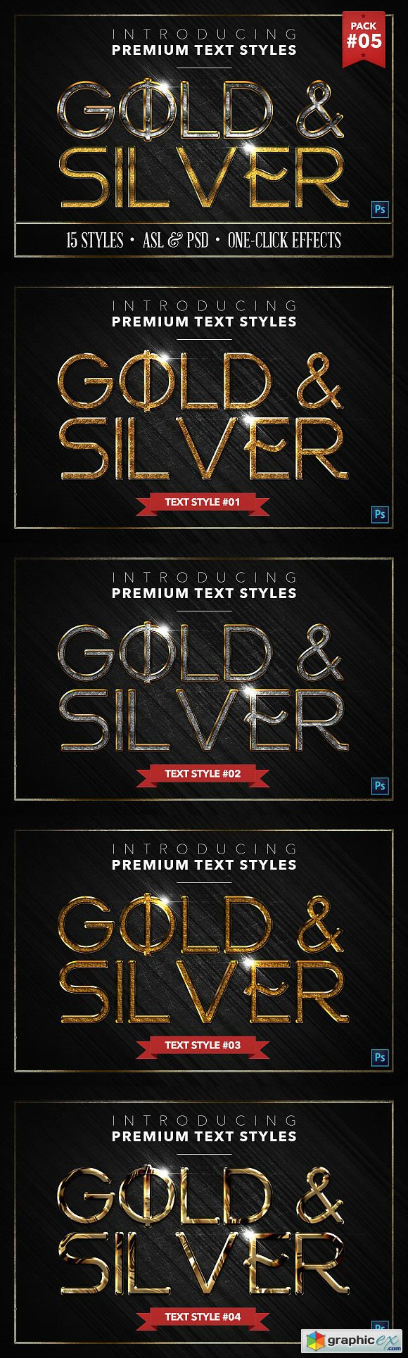 SALE Gold - Silver 5 - 15 Styles