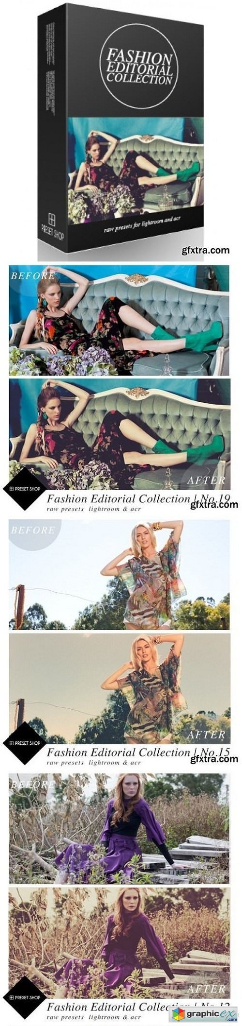 PresetShop - Fashion Editorial Presets Collection Lightroom & ACR
