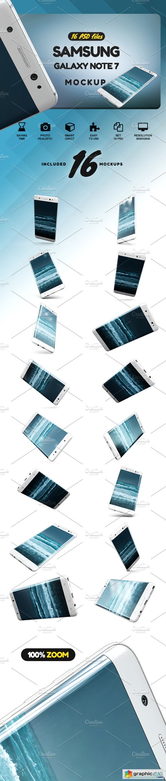 Samsung Galaxy Note 7 MockUp