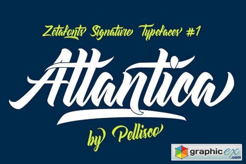 Atlantica Font Family - 3 Fonts
