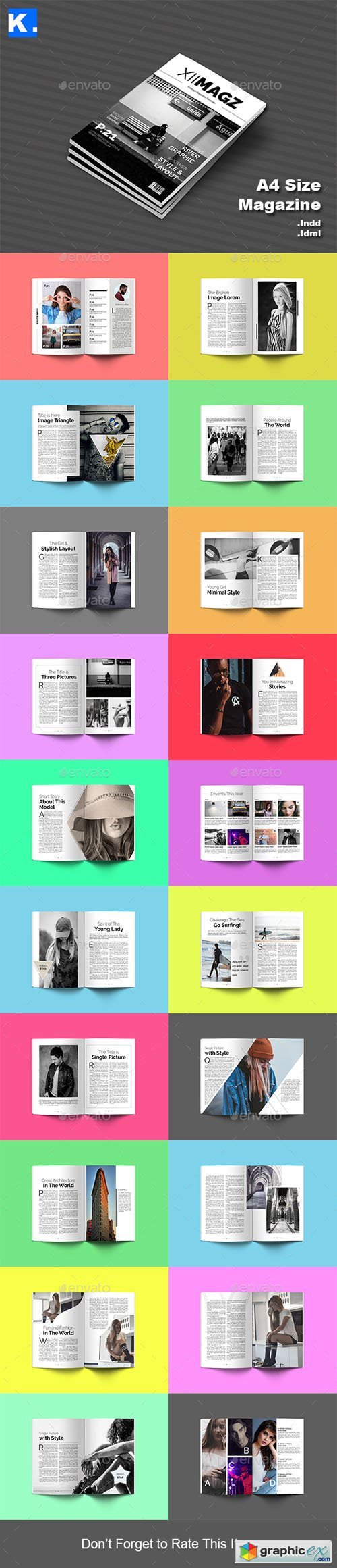 Indesign Magazine Template 4