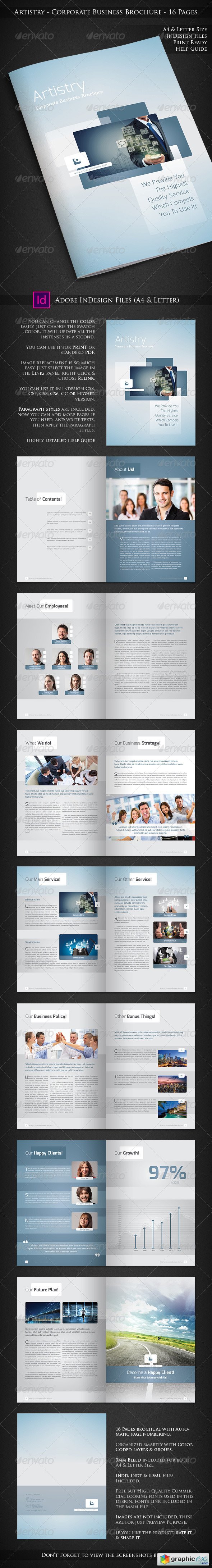 Artistry - Corporate Business Brochure - 16 Pages
