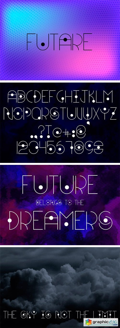 Futare - Futuristic & Minimal Font