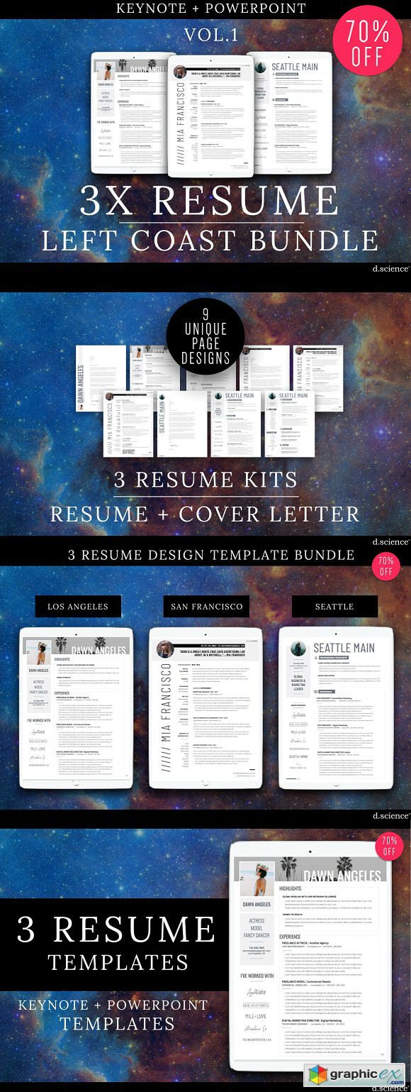 3X Resume Bundle-LeftCoast