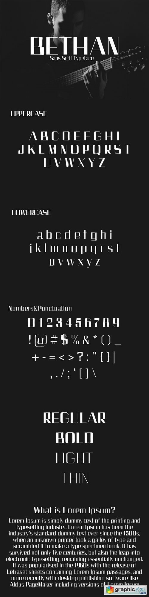 Bethan Sans Serif Typeface