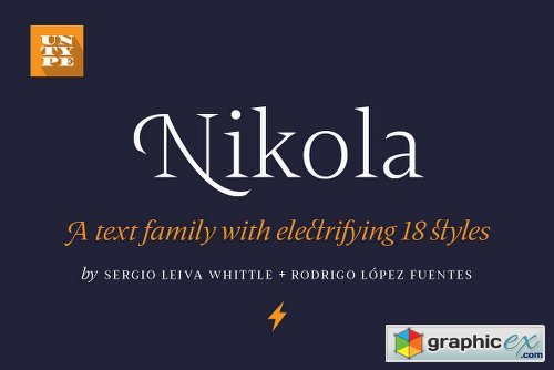 Nikola Family - 18 Fonts