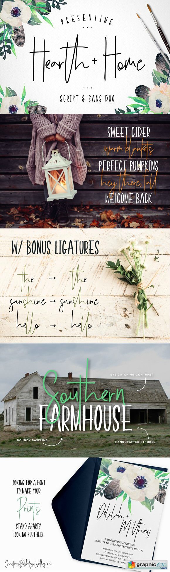 Hearth Home Font Duo