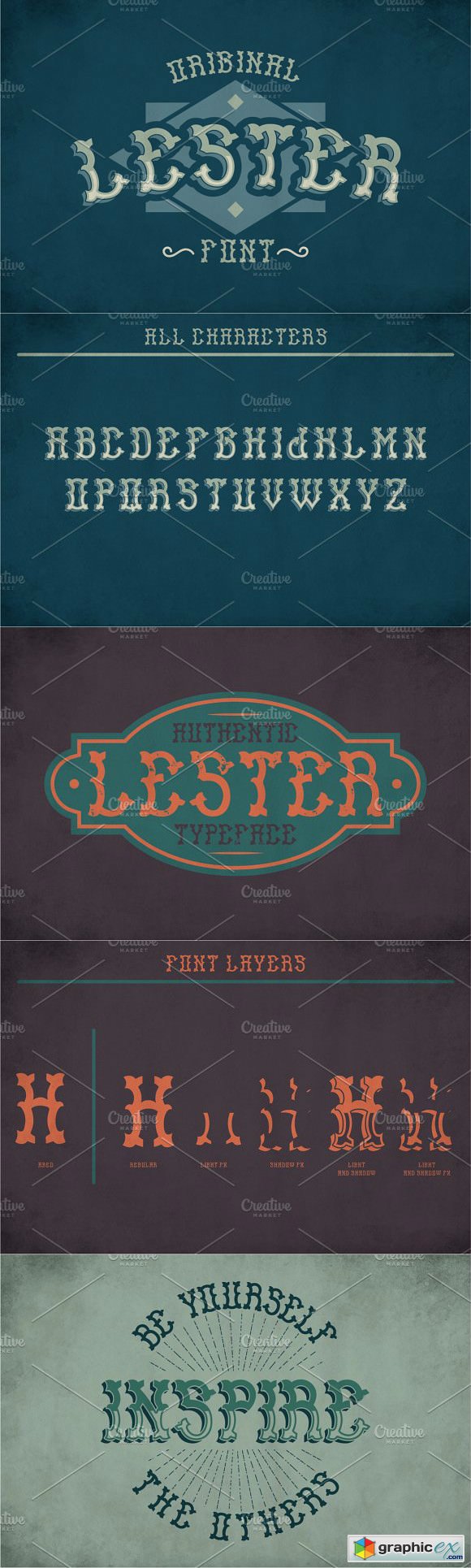 Lester Vintage Label Typeface