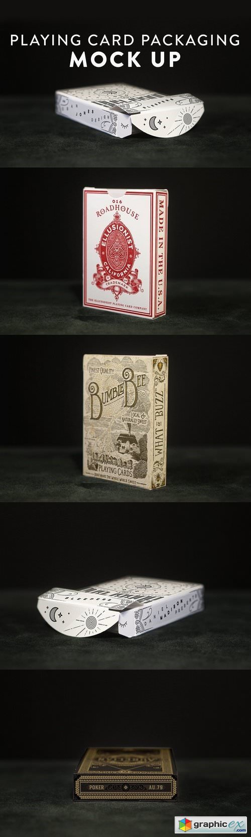 Playing Cards Packaging Mock Up