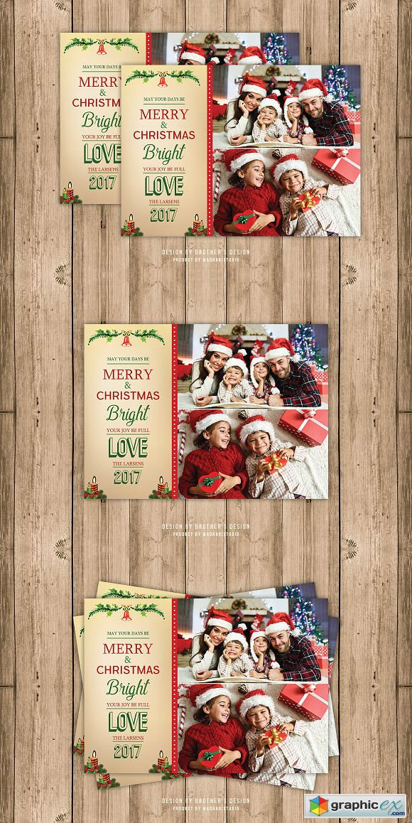 Bright Christmas Card Template