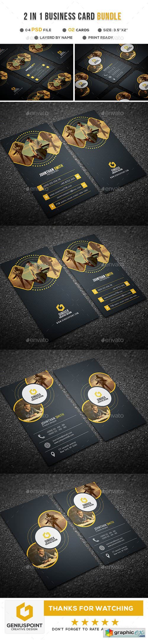 2 in 1 Business Card Bundle 20952606