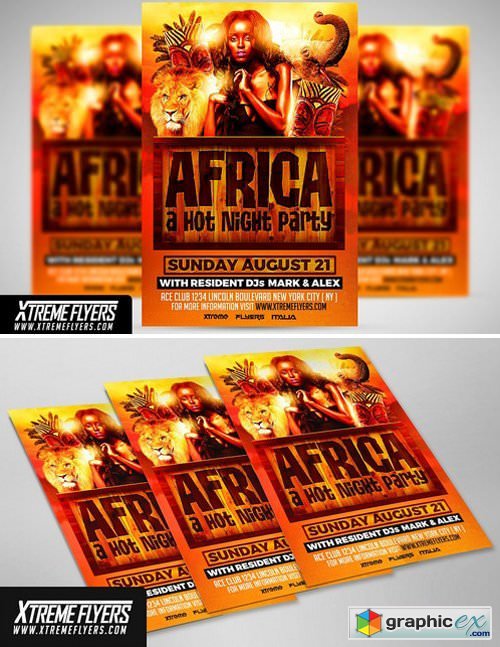 Africa Party Flyer Template