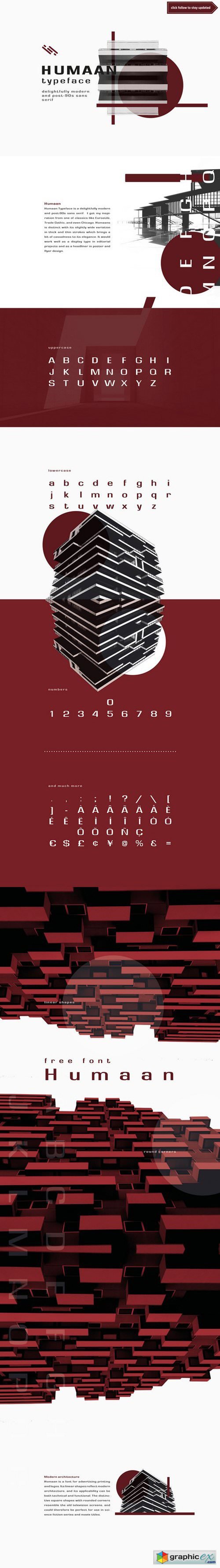 Humaan Typeface 2 Font