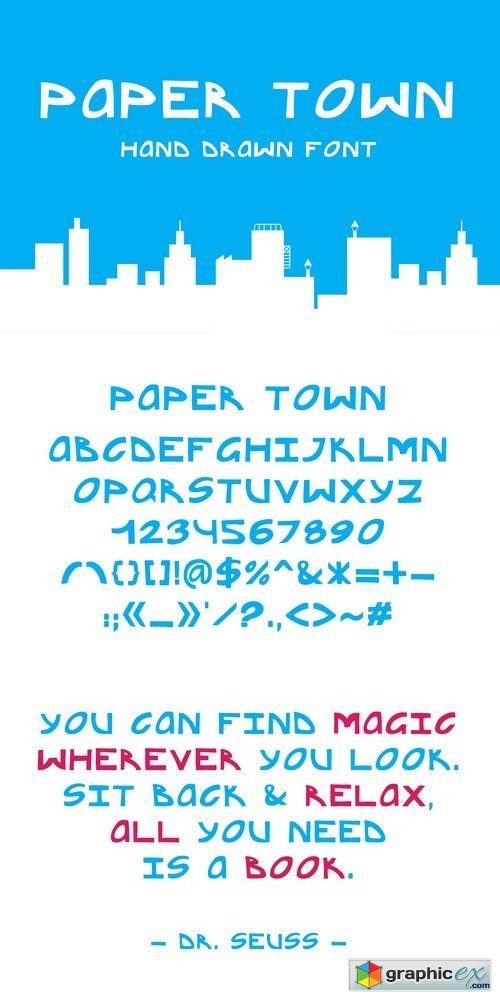 Paper town font